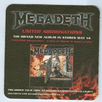 Megadeth posavasos Página B