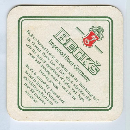 Beck's posavasos Página B