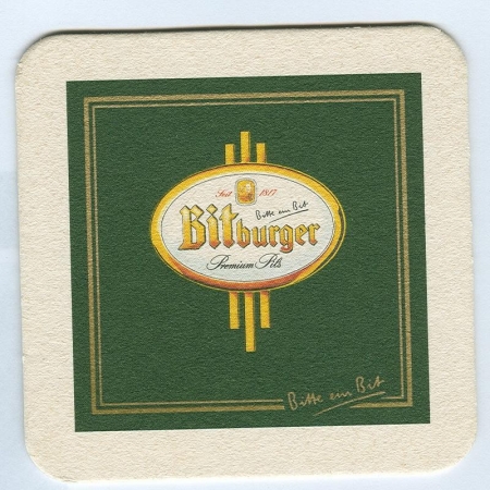 Bitburger posavasos Página A