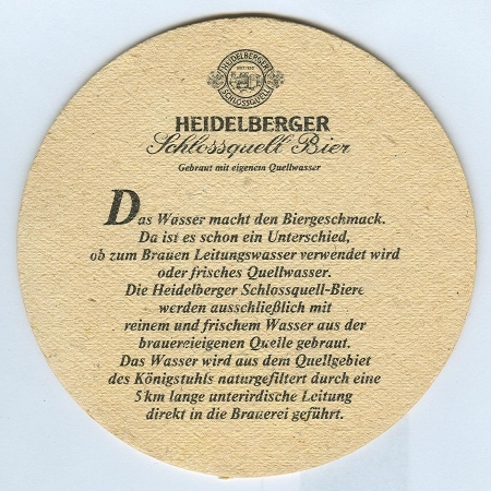 Heidelberger posavasos Página B