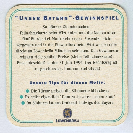 Löwenbräu posavasos Página B
