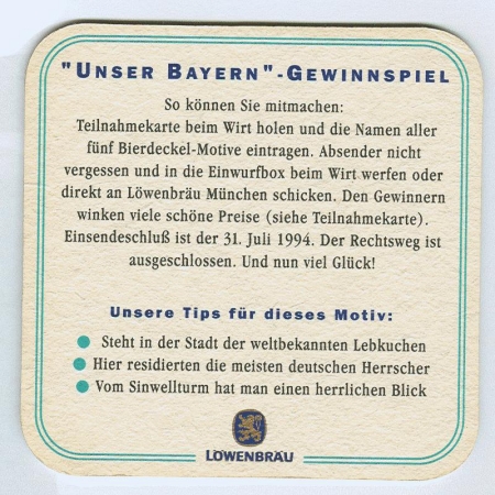 Löwenbräu posavasos Página B