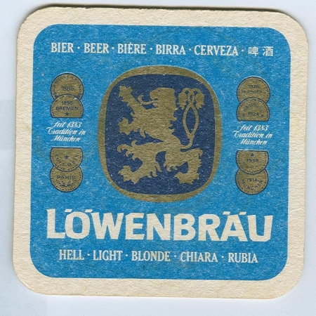 Löwenbräu posavasos Página B
