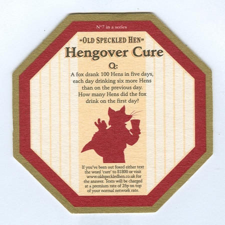 Old Speckled Hen posavasos Página B