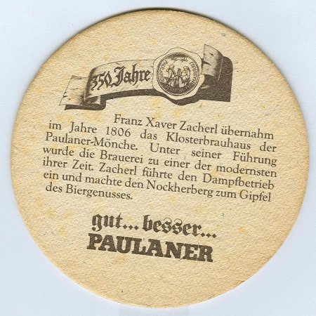 Paulaner posavasos Página B