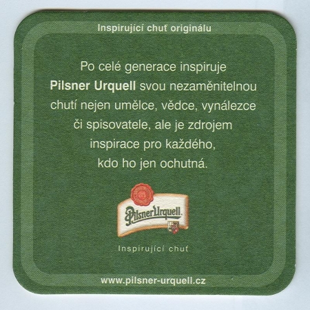 Pilsner Urquell posavasos Página B