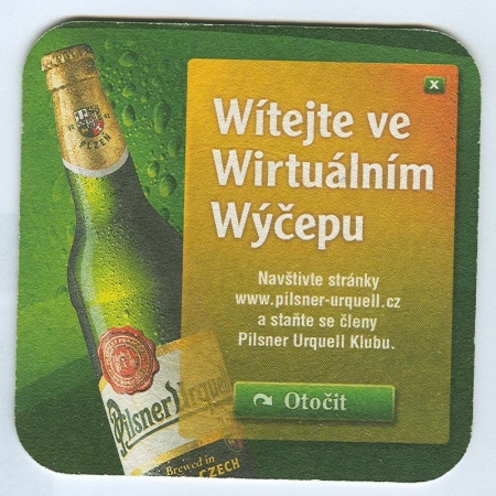 Pilsner Urquell posavasos Página A