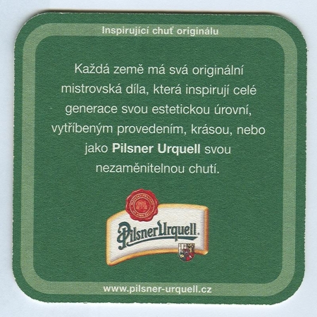 Pilsner Urquell posavasos Página B
