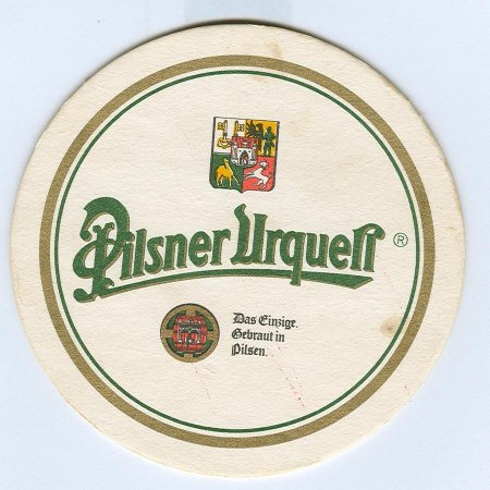 Pilsner Urquell posavasos Página A