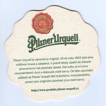 Pilsner Urquell posavasos Página B