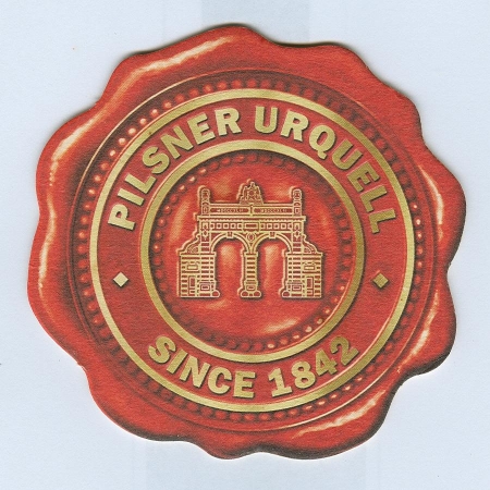 Pilsner Urquell posavasos Página A