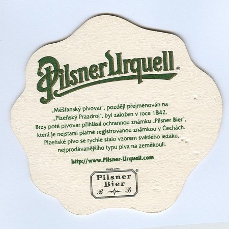 Pilsner Urquell posavasos Página B