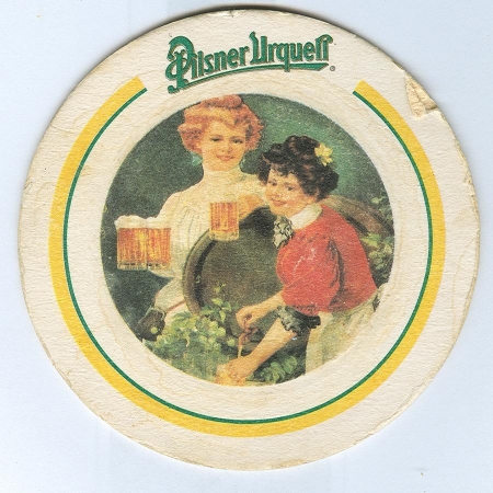 Pilsner Urquell posavasos Página A