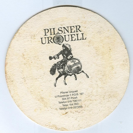 Pilsner Urquell posavasos Página B