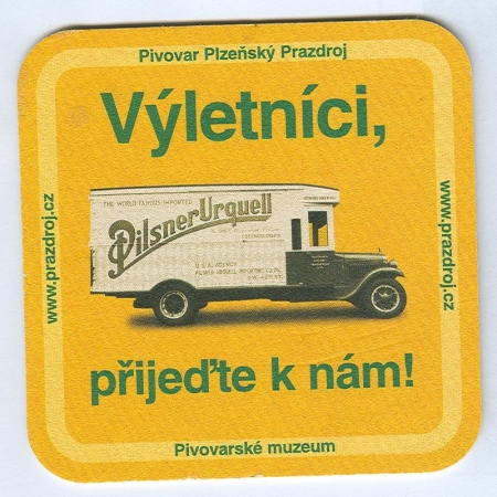 Pilsner Urquell posavasos Página A