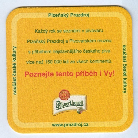 Pilsner Urquell posavasos Página B
