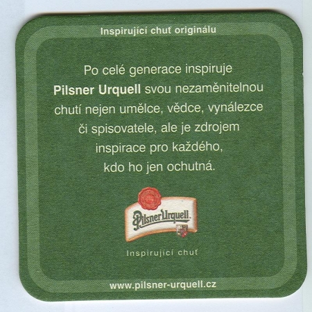 Pilsner Urquell posavasos Página B