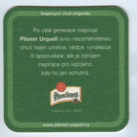 Pilsner Urquell posavasos Página B