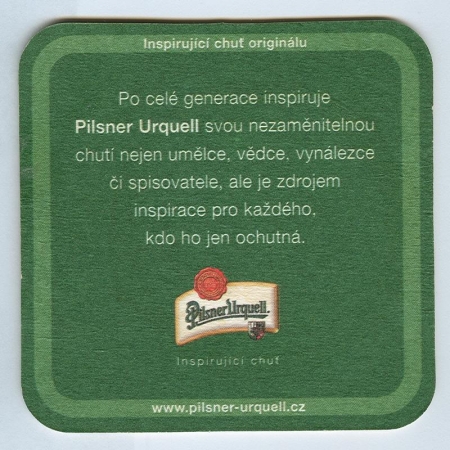 Pilsner Urquell posavasos Página B