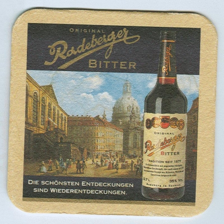 Radeberger posavasos Página A