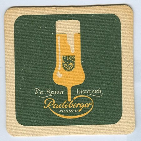 Radeberger posavasos Página A
