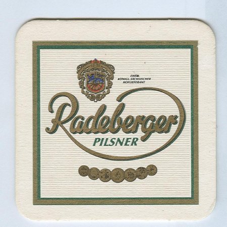 Radeberger posavasos Página A