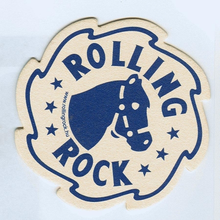 Rolling Rock posavasos Página A