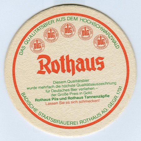 Rothaus posavasos Página B