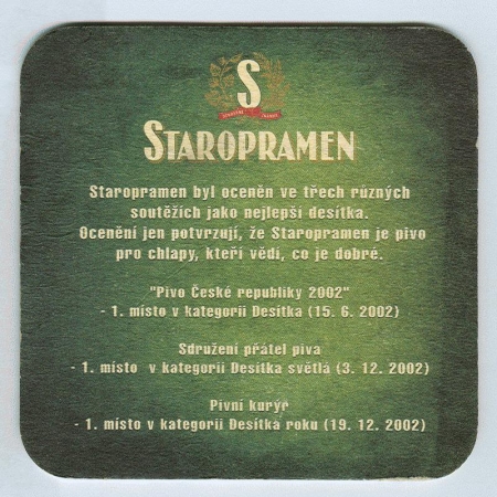 Staropramen posavasos Página B