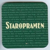 Staropramen posavasos Página A
