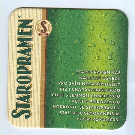 Staropramen posavasos Página A