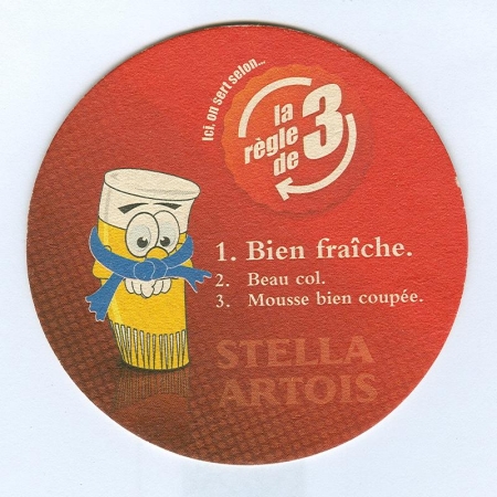 Stella Artois posavasos Página A